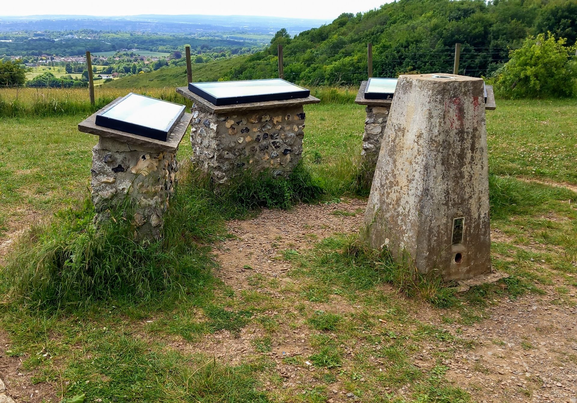 Detling Hill trig point & viewpoint